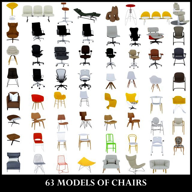 63 models of chairs