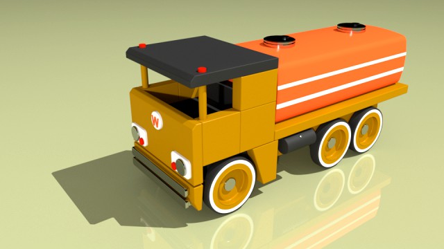 tank truck toy model