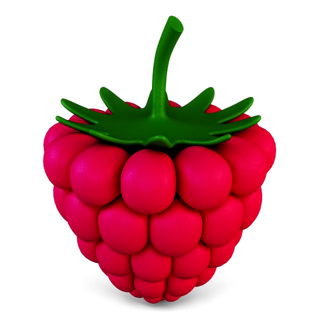 cartoon raspberry v 2
