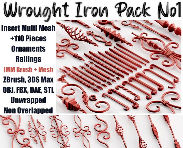 wrought iron pack no1