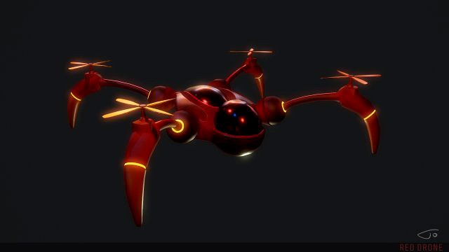 red drone