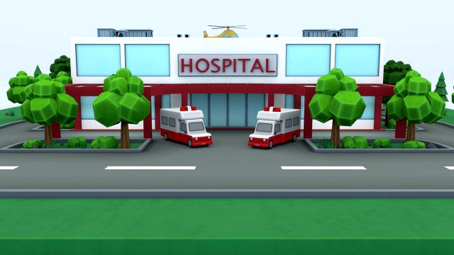 cartoon hospital
