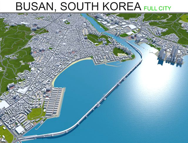 busan city south korea 80km