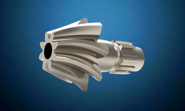 helical bevel gear