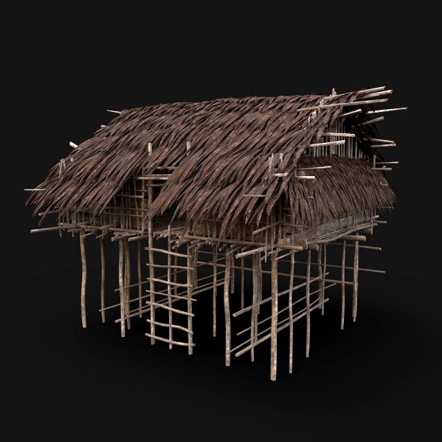 nextgen tribal jungle primal hut house reed tree survival