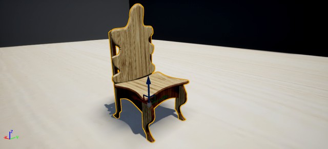 solid wood chair