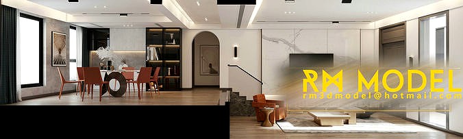 MAX-I-22-06-0329 Contemporary apartment house interior design