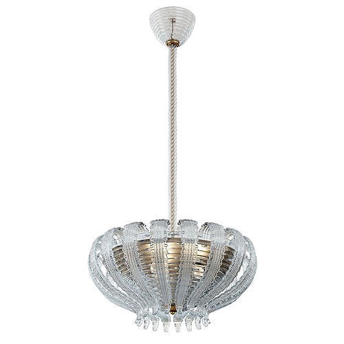 Murano Glass Chandelier by Barovier Toso