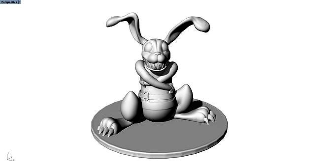 crazy bunny anime model | 3D
