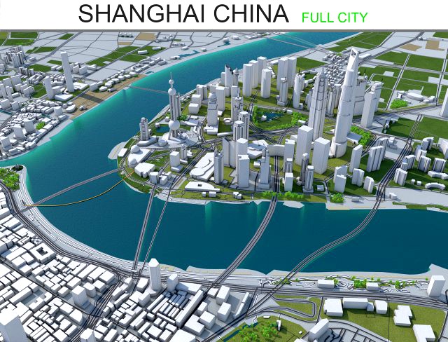 shanghai city china 100km