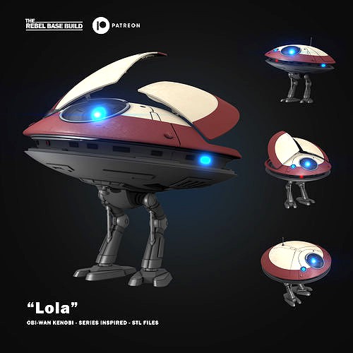 Princess Leia Droid Lola from Obiwan | 3D