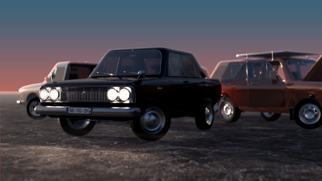 car kit asset for real-time graphics