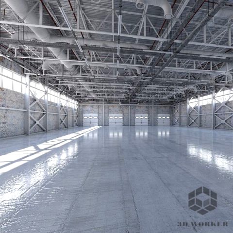 warehouse empty interior 2