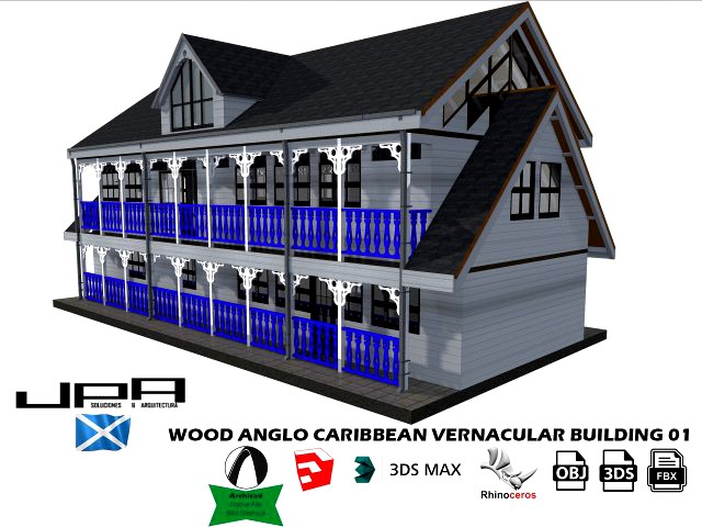 anglo caribbean wood vernacular building