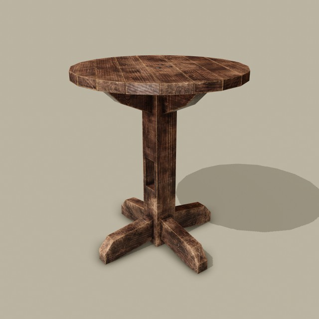 round tavern table pbr texture available in 2048 x 2048 and 4096 x 4096 maps include base