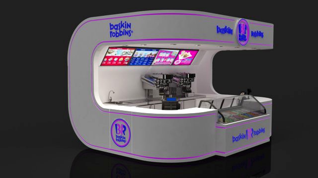 baskin robbins kiosk