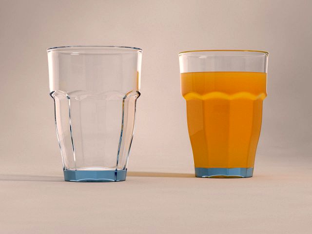 design---glass ennea with orange juice v2 3d