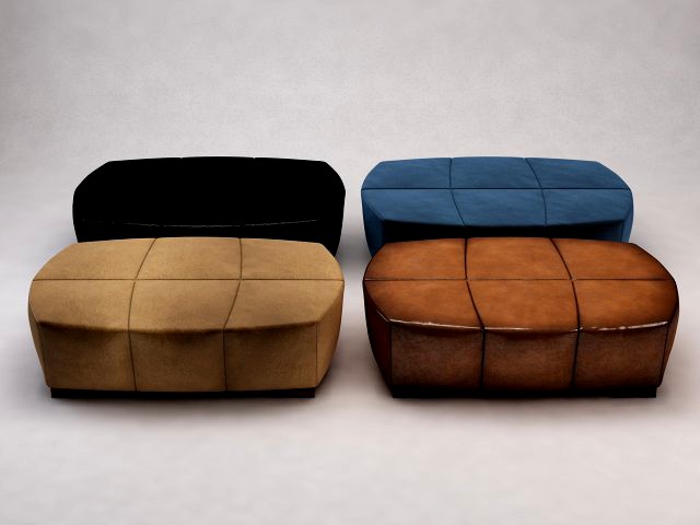 banquette---suede and leather