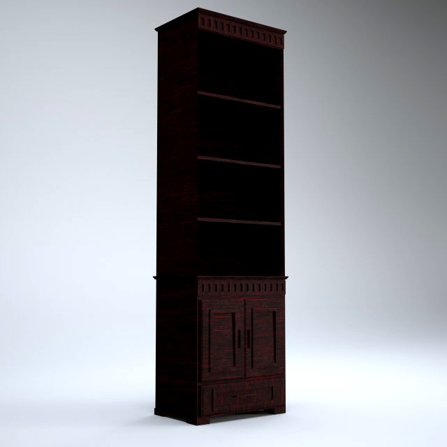 cabinet with shelfes wood