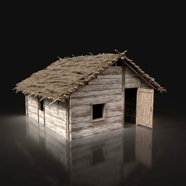 village wooden thatched house cottage hut cabin nextgen aaa