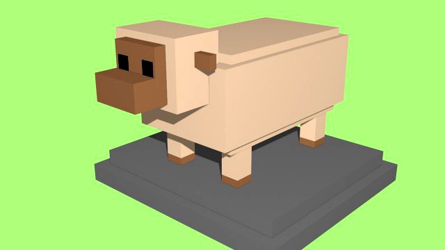 voxel sheep - model 8