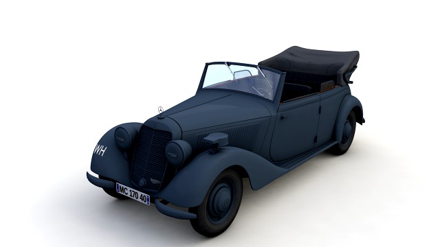 mercedes-benz typ 170v cabriolet b german staff 1940
