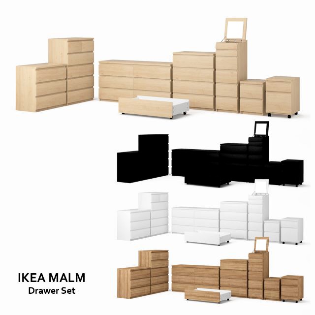 ikea malm drawer set