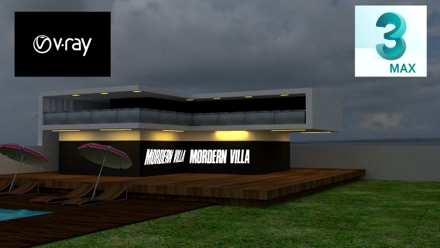 modern 3d villa