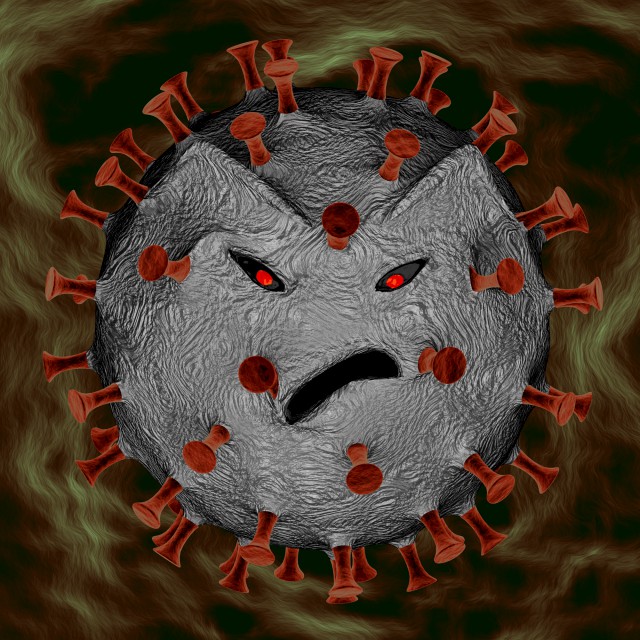 angry coronavirus
