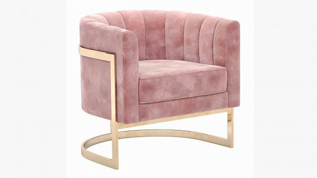 mica gold accent chair