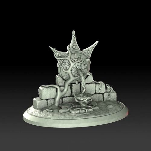 Wall Ruins Forest Terrain Piece | 3D