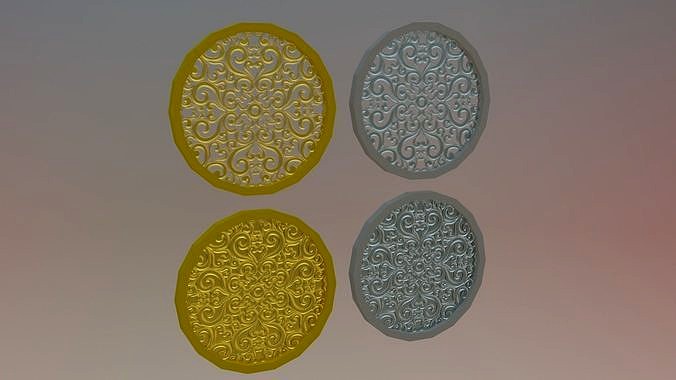 round embossed flower background wall
