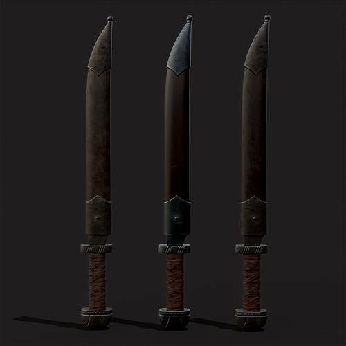 Medieval Germanic Seax Short Sword