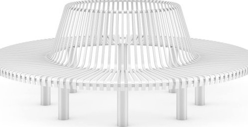 Round Bench 3D Model