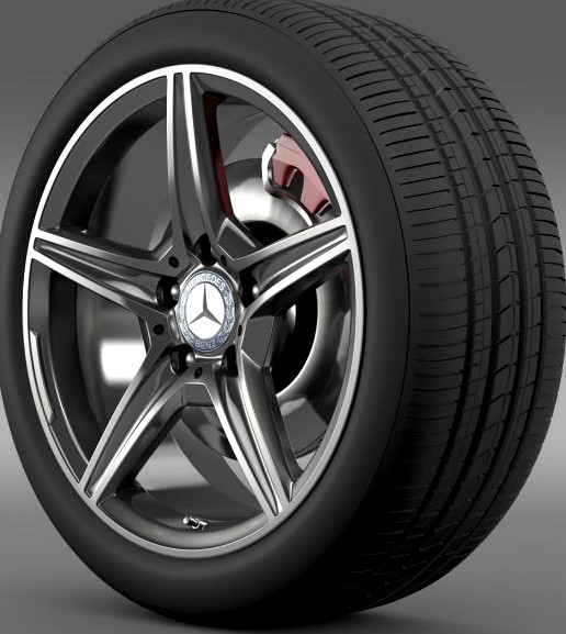 Mercedes Benz C 400 4Matic AMG line wheel 3D Model