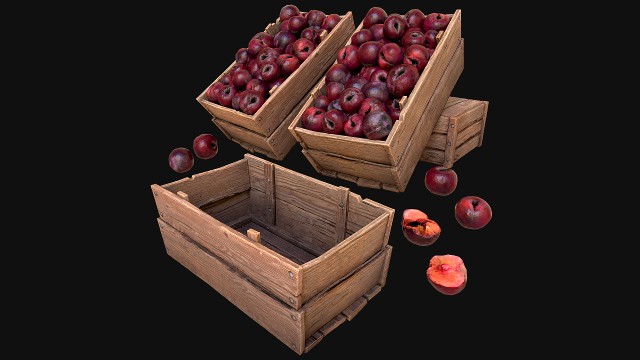 Plums Crate Stand Box