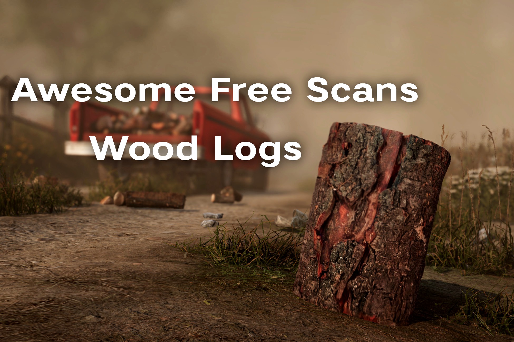 Awesome Free Scans - Wood Logs