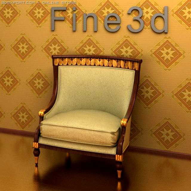 AntiqueChair090460203 3D Model