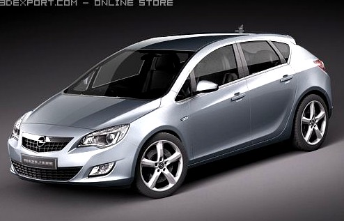 Opel Astra IV 5door 3D Model