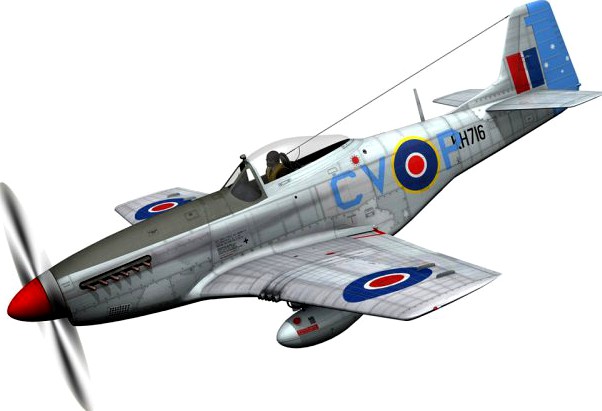 North American P51K Mustang MKIV  RAAF 3D Model