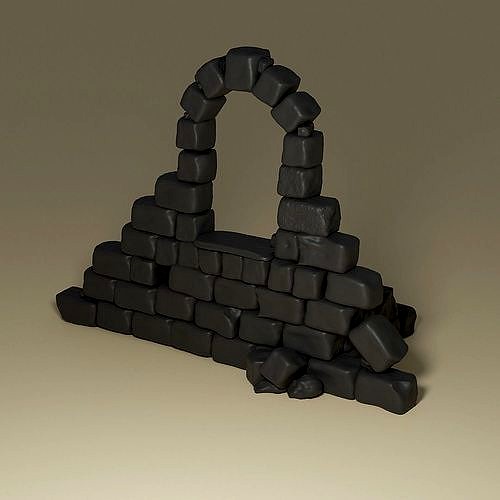 warhammer 40k ruin wall terrain | 3D