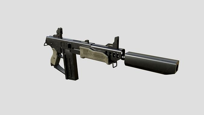 Blaster -Gun-Low-poly 3D model