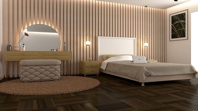 Modern Bedroom Interior Design 3D model