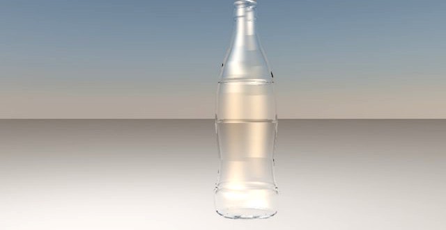 Glass bottle 3D Model