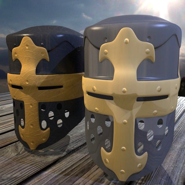 Norman knight Helmet 3D Model