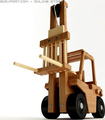 Toy Forklift 3D Model