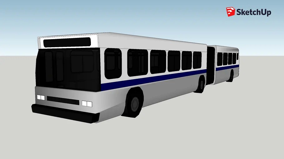 Articulated city bus