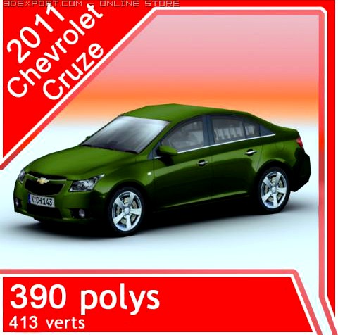 2011 Chevrolet Cruze 3D Model