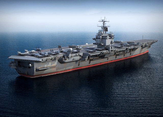 USS Enterprise CVN65 Carrier 3D Model