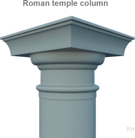 Roman Temple column 3D Model